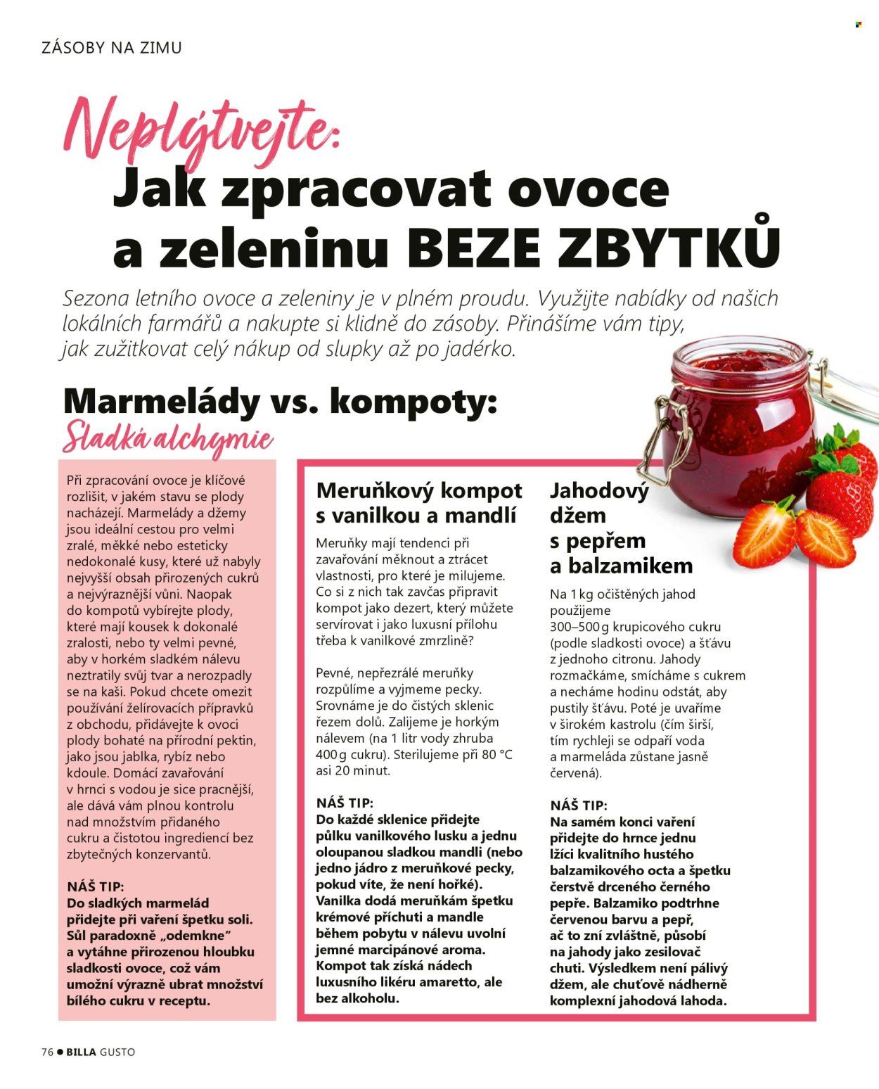 Leták BILLA. Strana 76