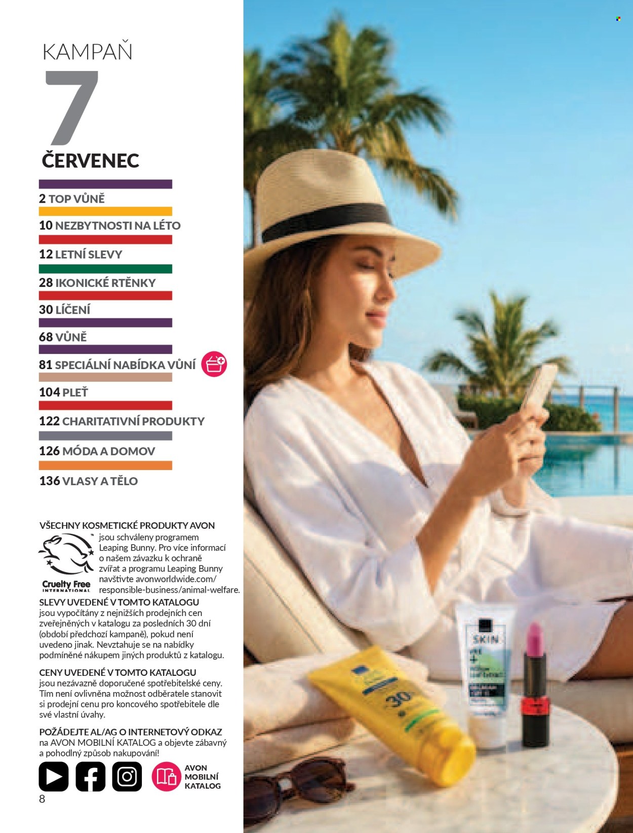 Leták AVON - 1. 7. 2026 - 31. 7. 2026. Strana 8