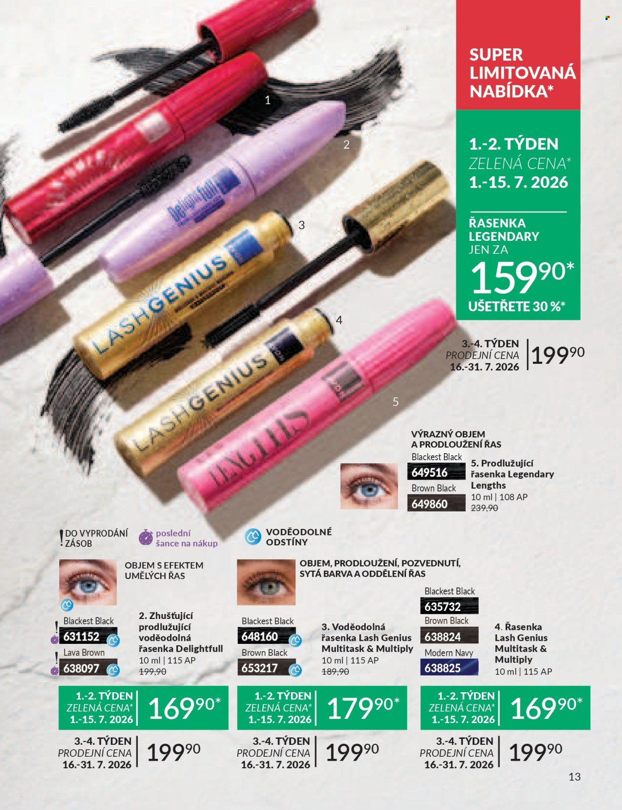 Leták AVON - 1. 7. 2026 - 31. 7. 2026. Strana 13