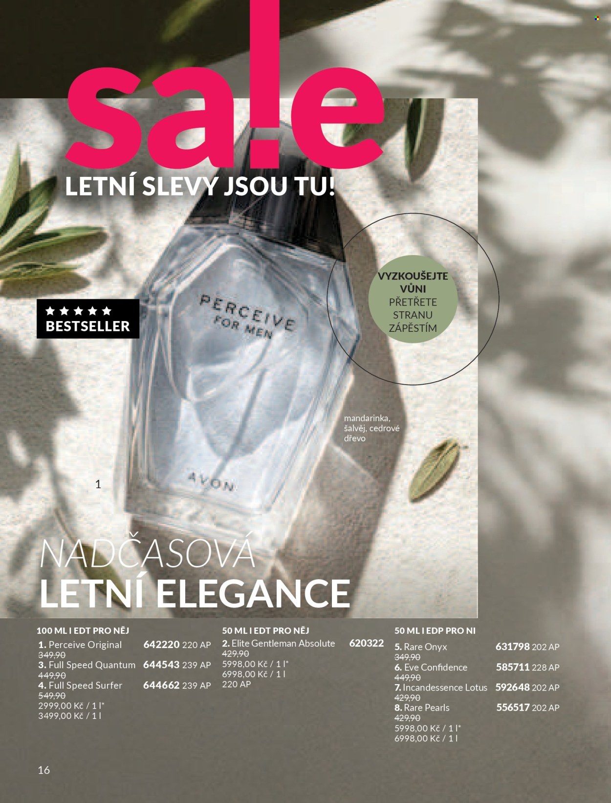 Leták AVON - 1. 7. 2026 - 31. 7. 2026. Strana 16