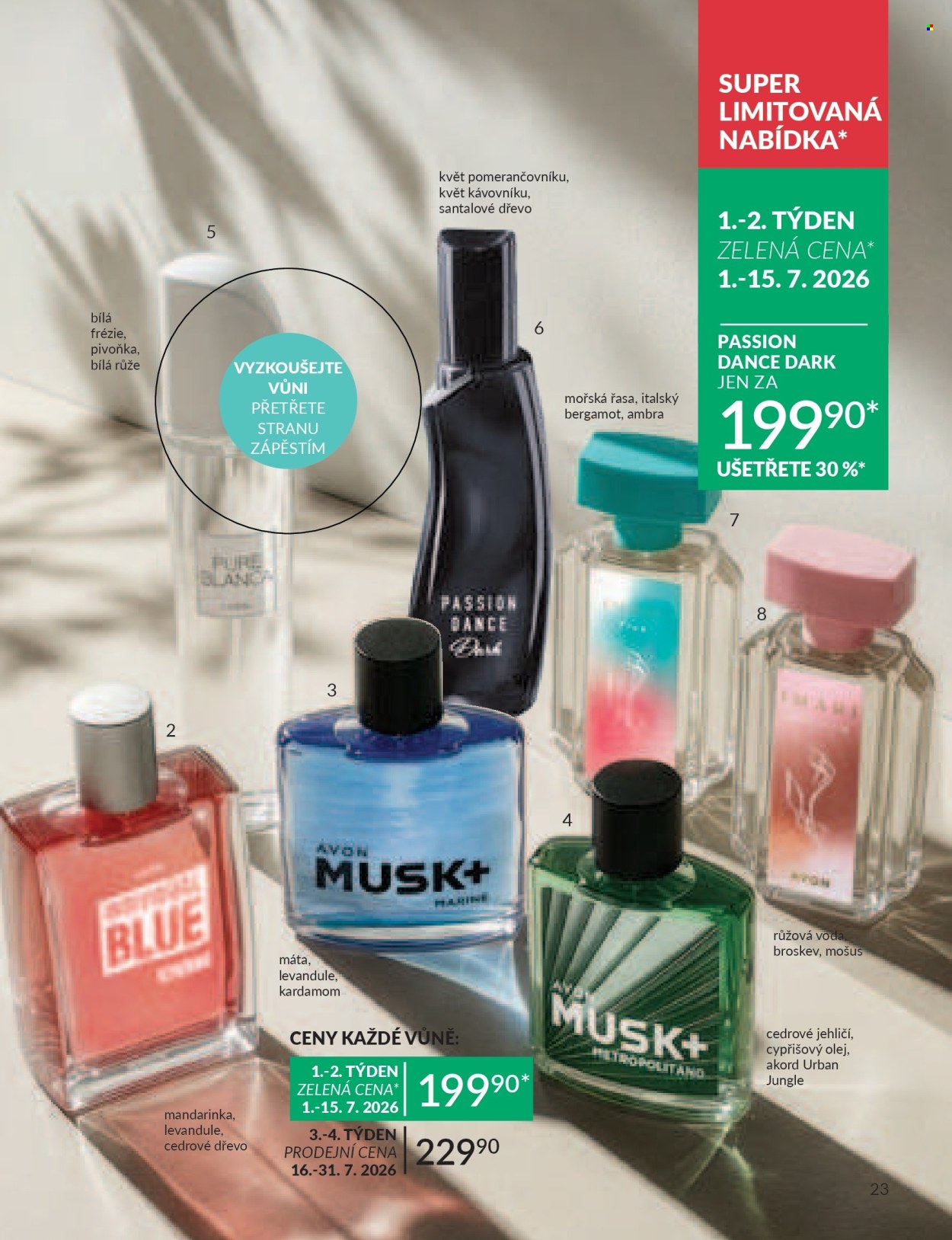 Leták AVON - 1. 7. 2026 - 31. 7. 2026. Strana 23