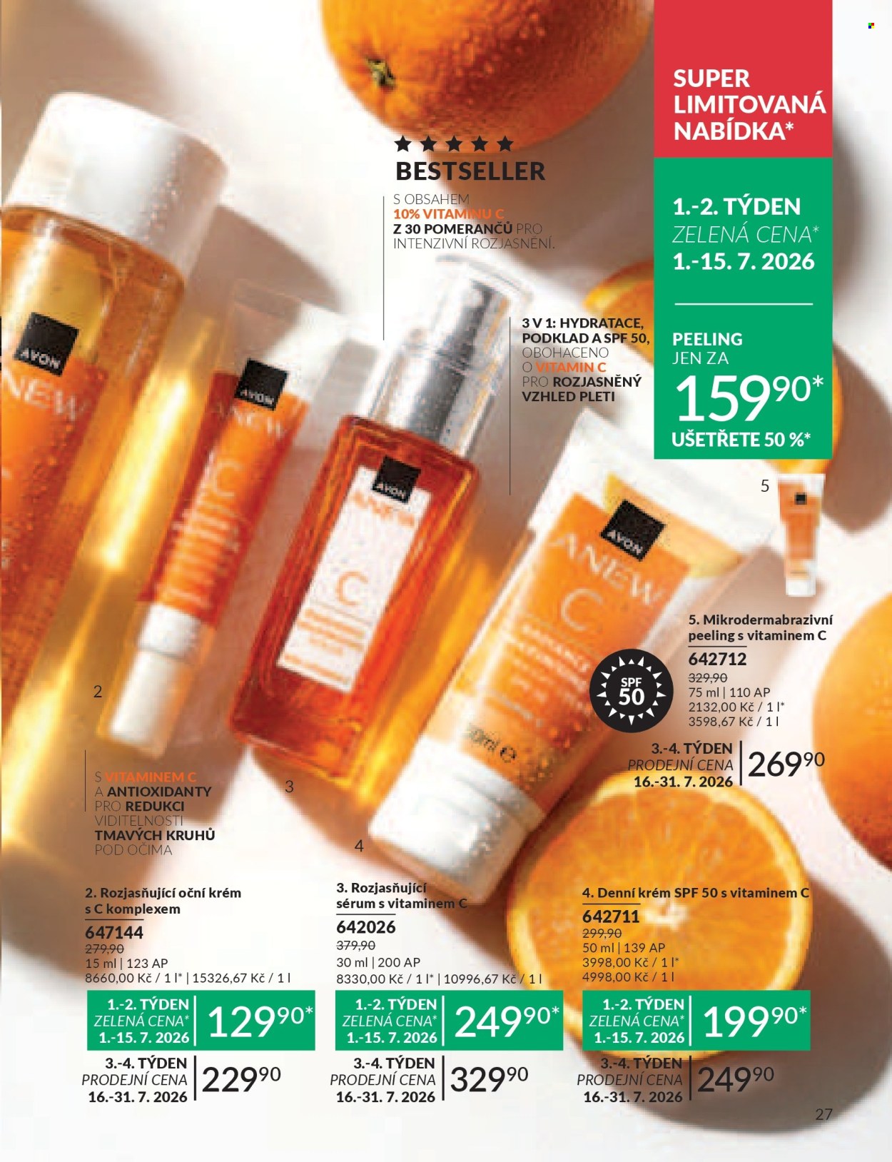 Leták AVON - 1. 7. 2026 - 31. 7. 2026. Strana 27
