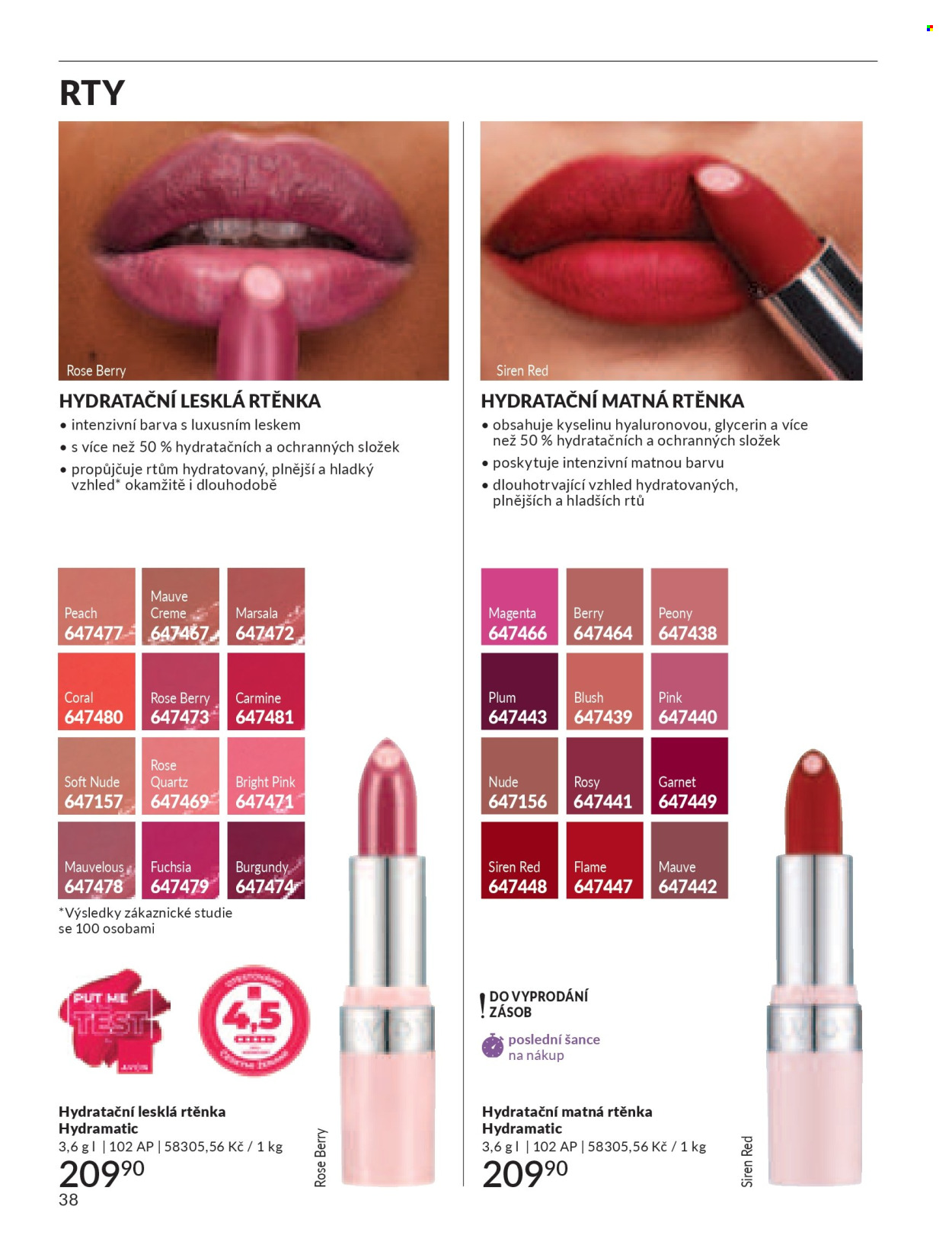Leták AVON - 1. 7. 2026 - 31. 7. 2026. Strana 38