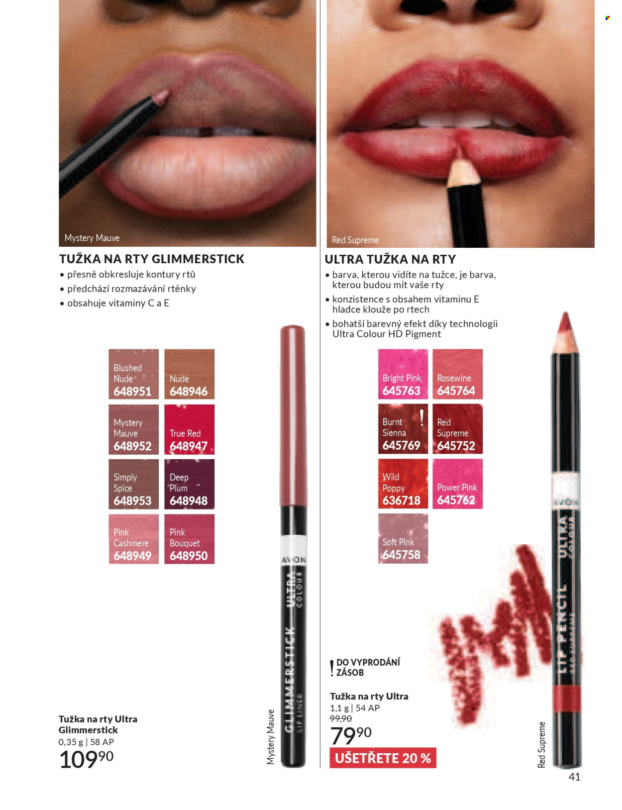Leták AVON - 1. 7. 2026 - 31. 7. 2026. Strana 41