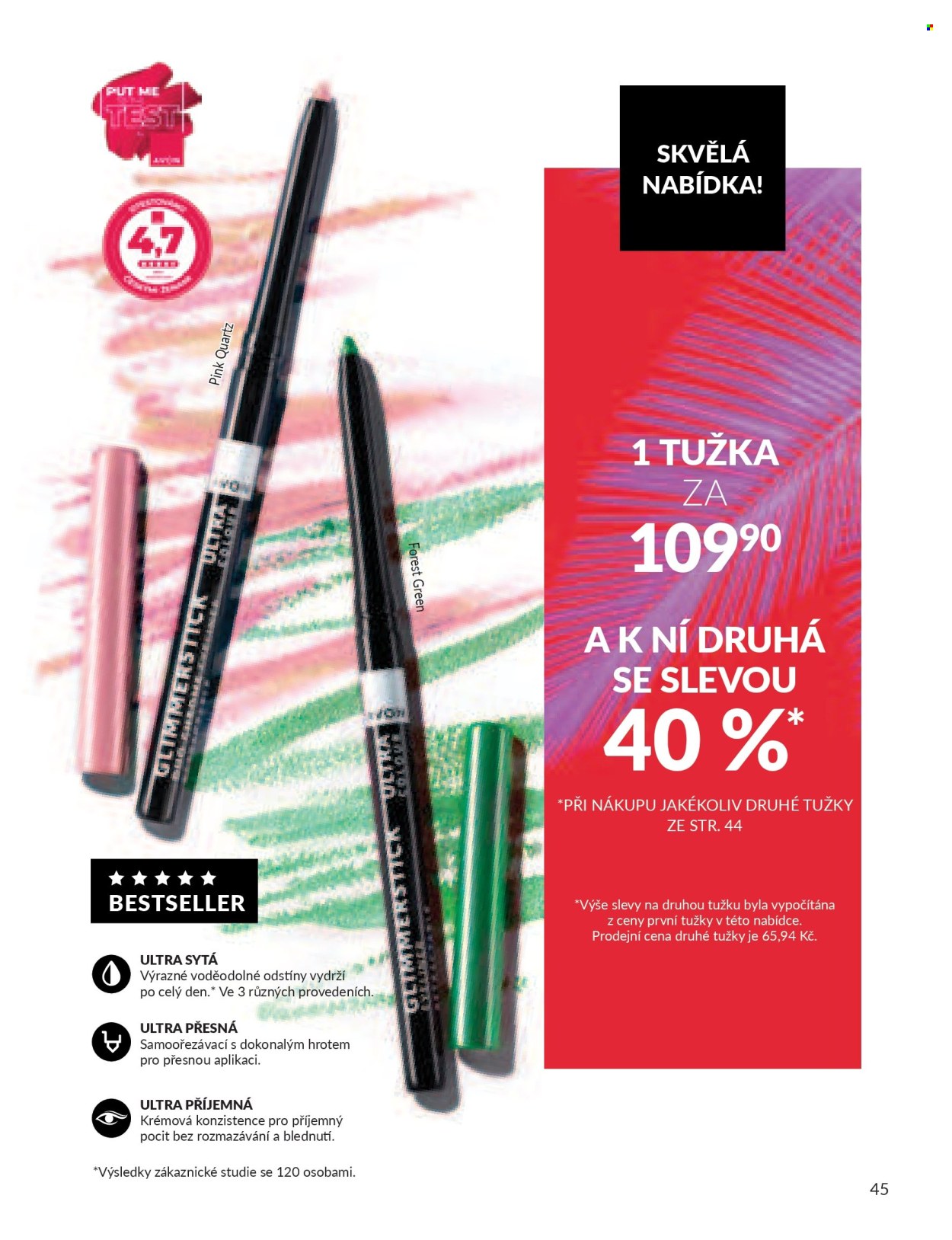 Leták AVON - 1. 7. 2026 - 31. 7. 2026. Strana 45