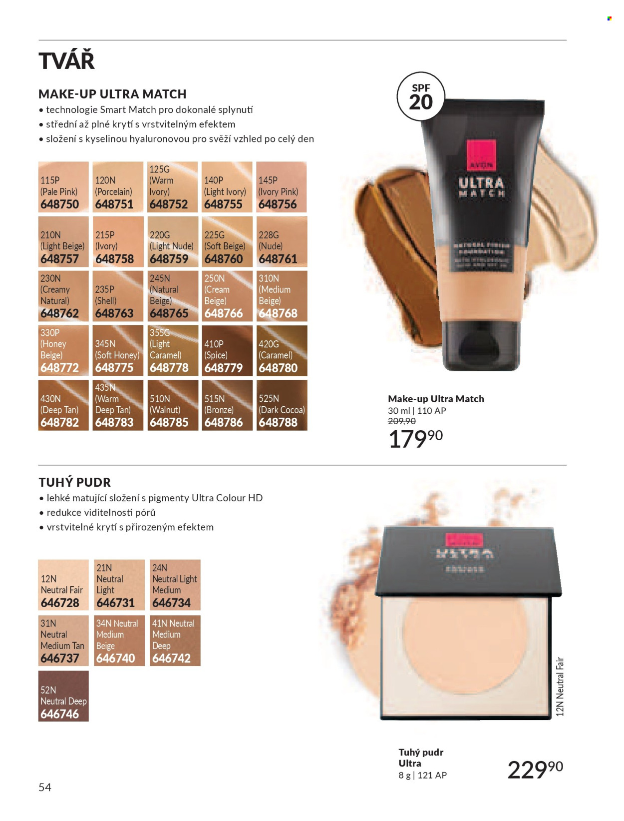 Leták AVON - 1. 7. 2026 - 31. 7. 2026. Strana 54
