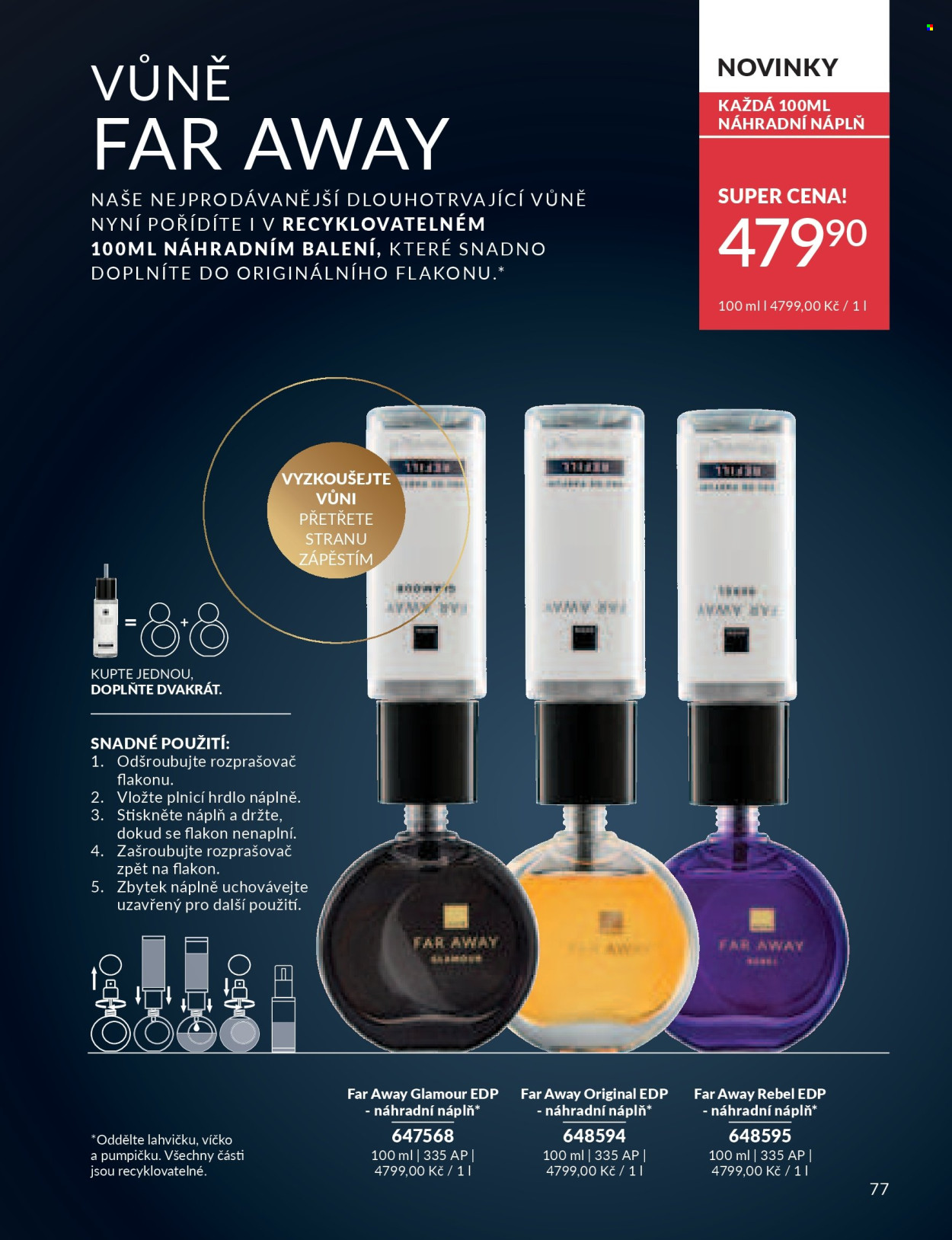 Leták AVON - 1. 7. 2026 - 31. 7. 2026. Strana 77