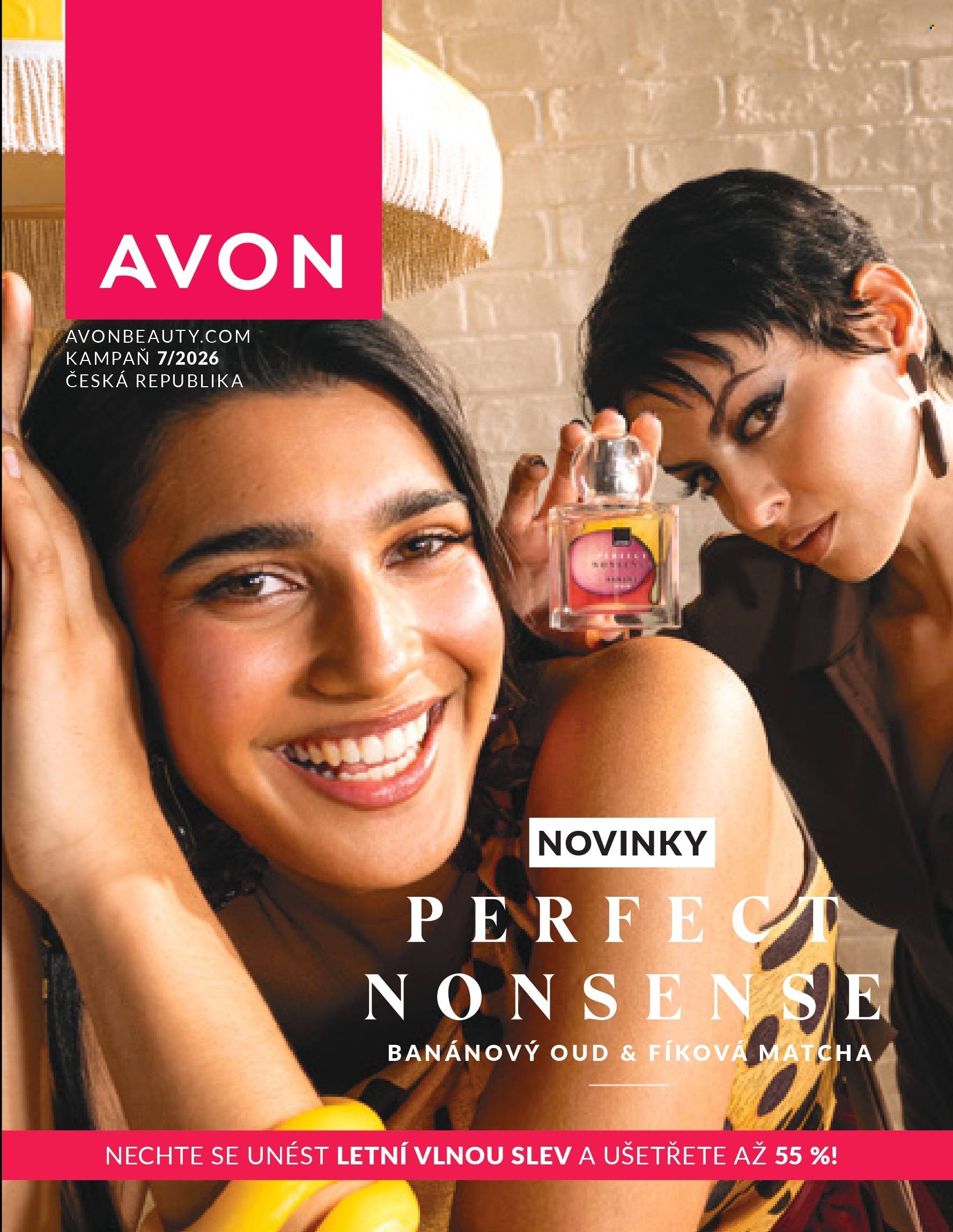 Leták AVON - 1. 7. 2026 - 31. 7. 2026. Strana 1