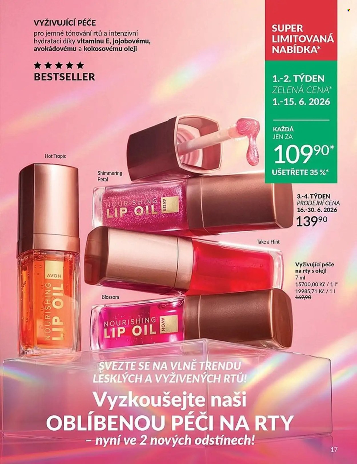 Leták AVON - 1. 6. 2026 - 30. 6. 2026. Strana 17