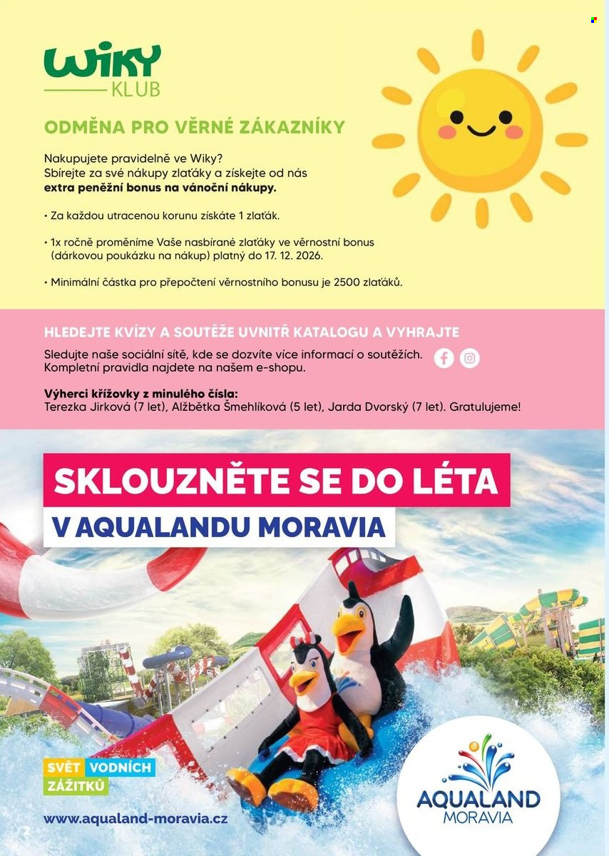 Leták WIKY - 3. 6. 2026 - 31. 7. 2026. Strana 2
