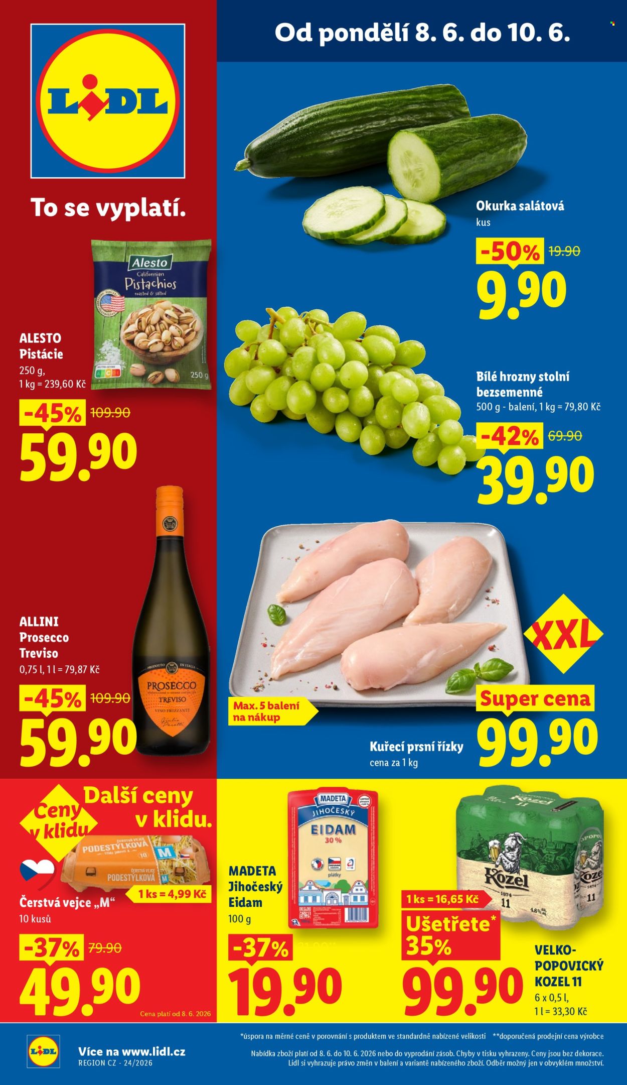 Leták Lidl - 8. 6. 2026 - 10. 6. 2026. Strana 1