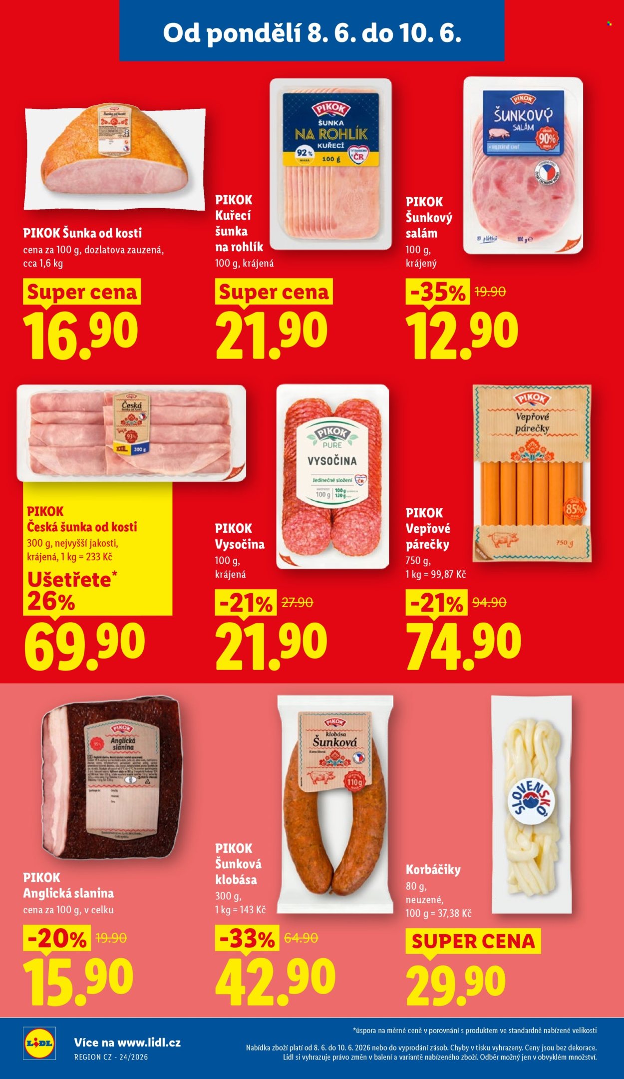 Leták Lidl - 8. 6. 2026 - 10. 6. 2026. Strana 16