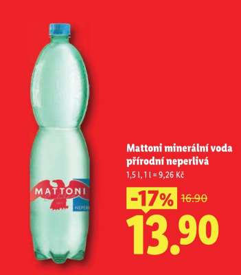 Mattoni minerální voda přírodní neperlivá