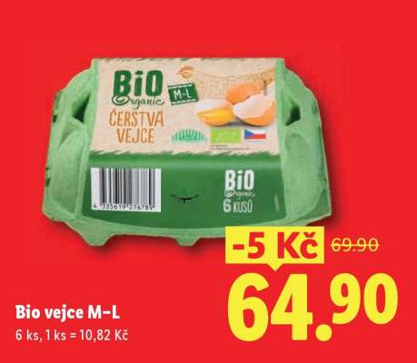 Bio vejce M-L