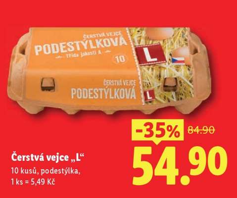 Čerstvá vejce L