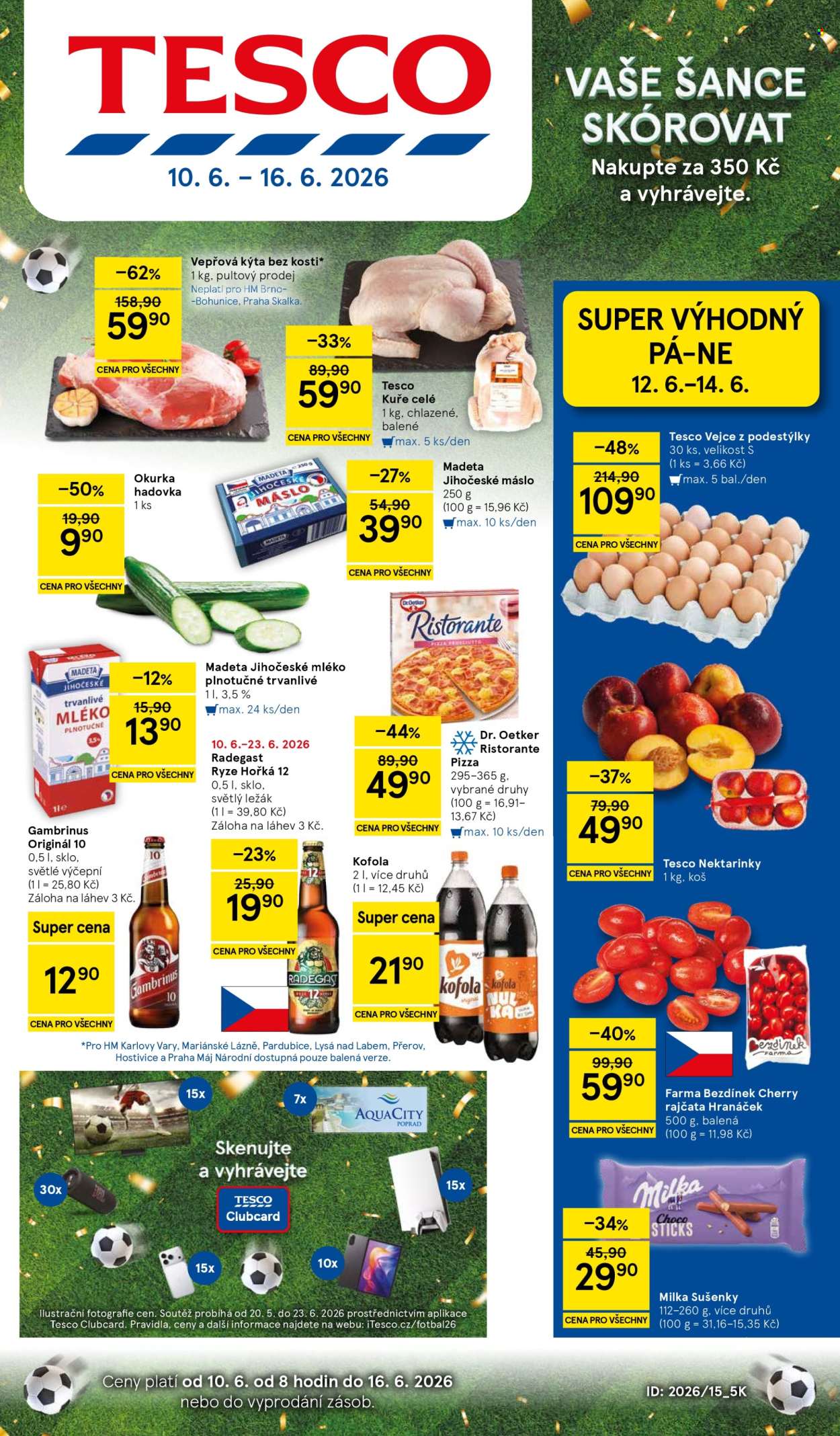 Leták TESCO - 10. 6. 2026 - 16. 6. 2026. Strana 1