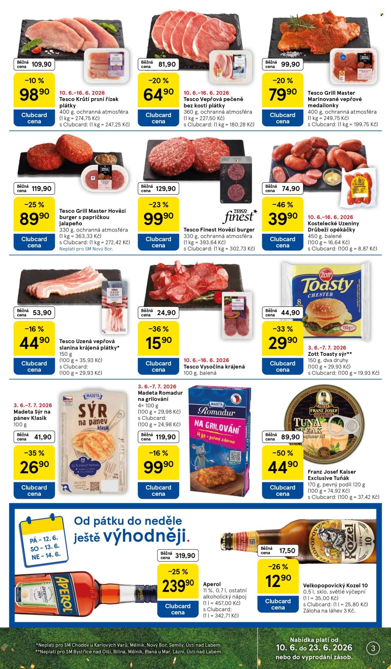 Leták TESCO supermarket - 10. 6. 2026 - 16. 6. 2026. Strana 3