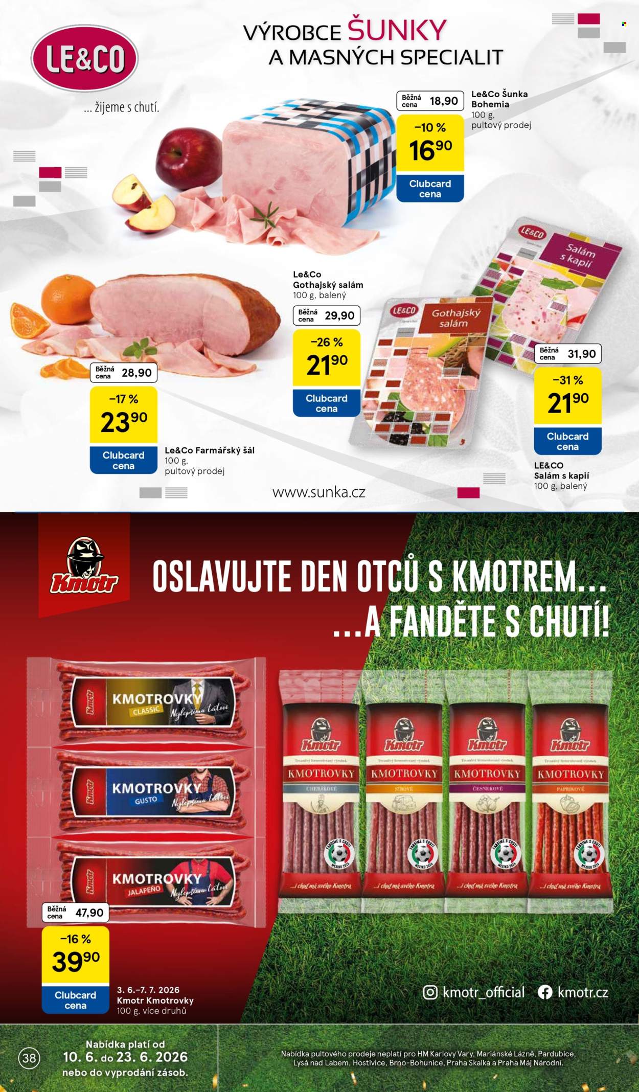 Leták TESCO - 10. 6. 2026 - 16. 6. 2026. Strana 38