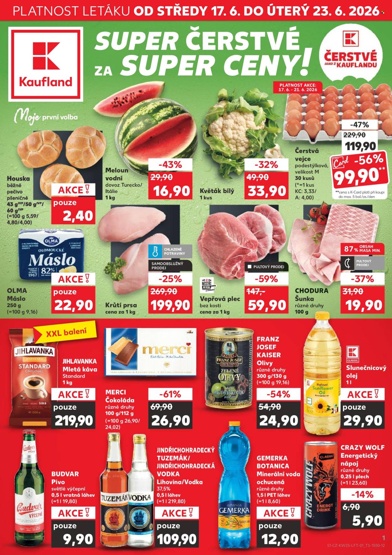 Leták Kaufland - 17. 6. 2026 - 23. 6. 2026. Strana 1