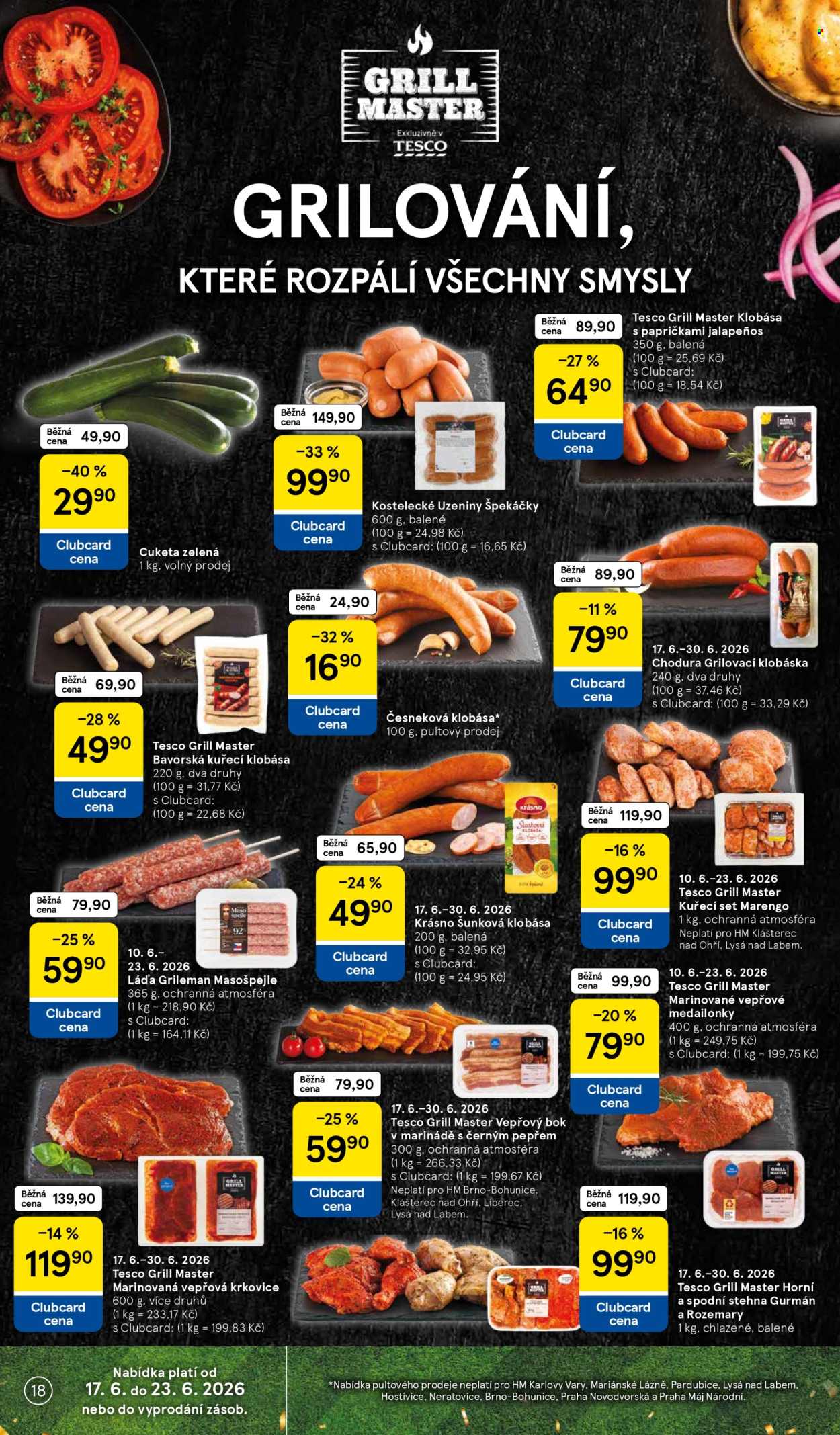 Leták TESCO - 17. 6. 2026 - 23. 6. 2026. Strana 18