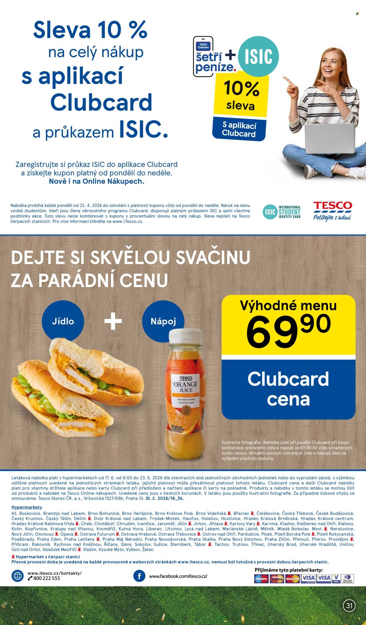 Leták TESCO - 17. 6. 2026 - 23. 6. 2026. Strana 31