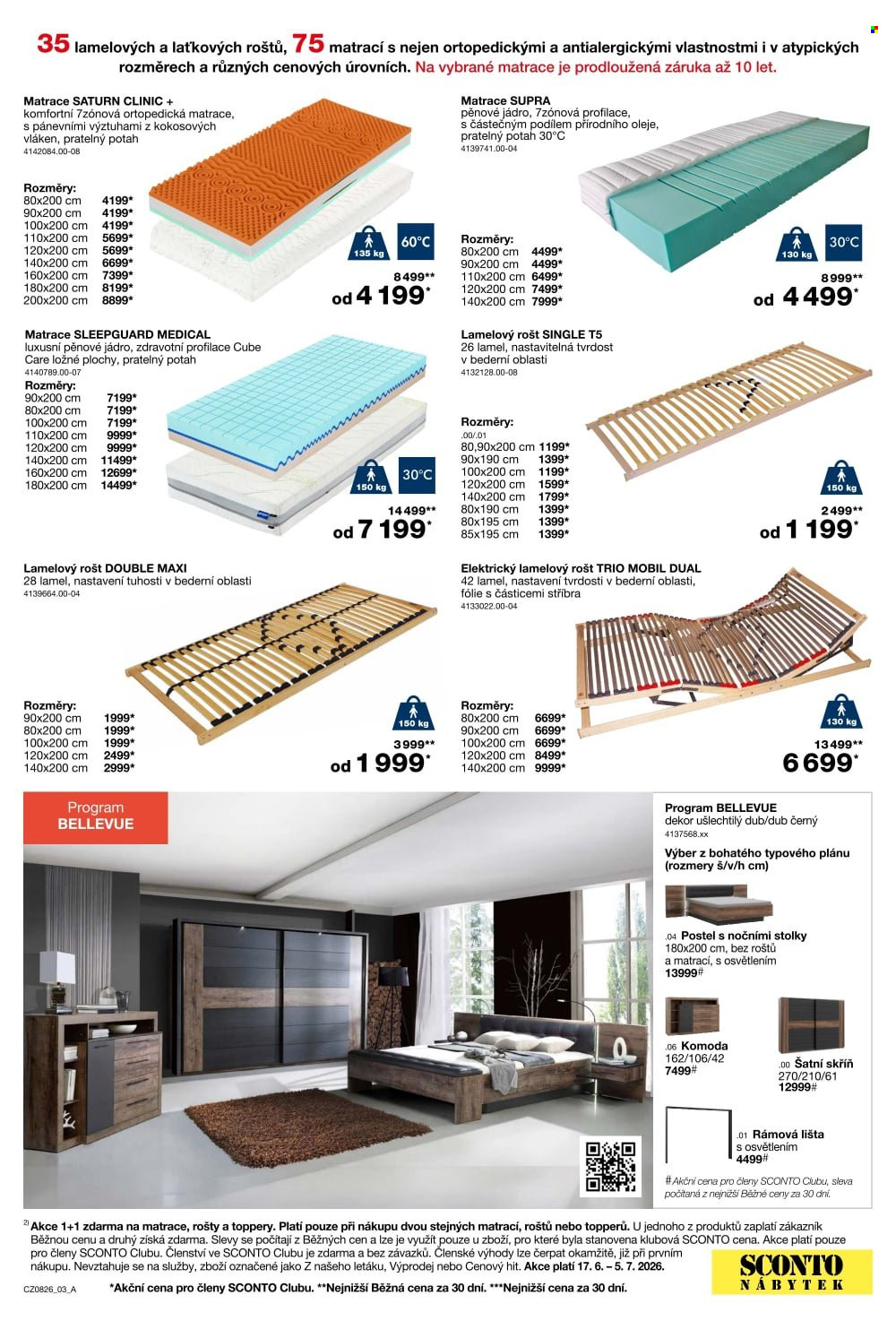 Leták SCONTO NÁBYTEK - 17. 6. 2026 - 14. 7. 2026. Strana 3
