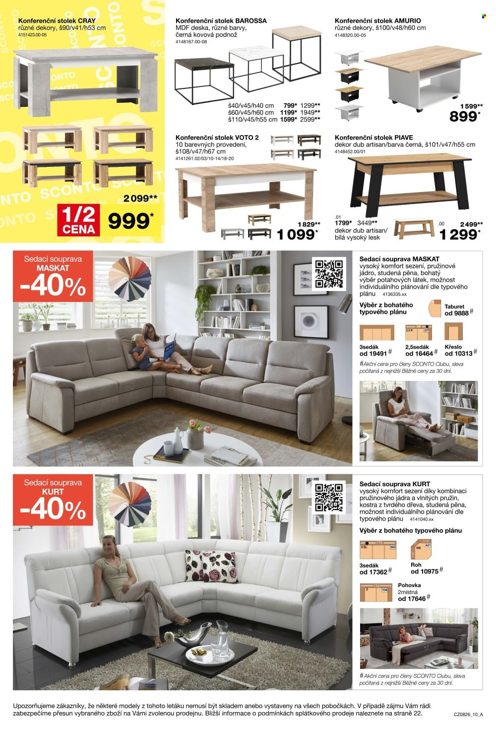 Leták SCONTO NÁBYTEK - 17. 6. 2026 - 14. 7. 2026. Strana 10