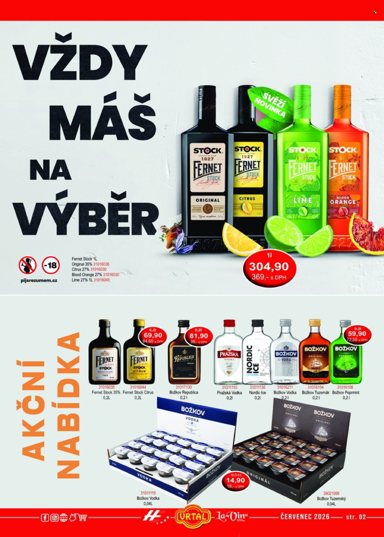 Leták Vrtal - 1. 7. 2026 - 31. 7. 2026. Strana 2