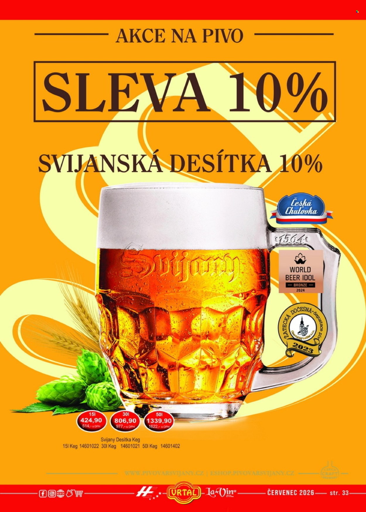Leták Vrtal - 1. 7. 2026 - 31. 7. 2026. Strana 33