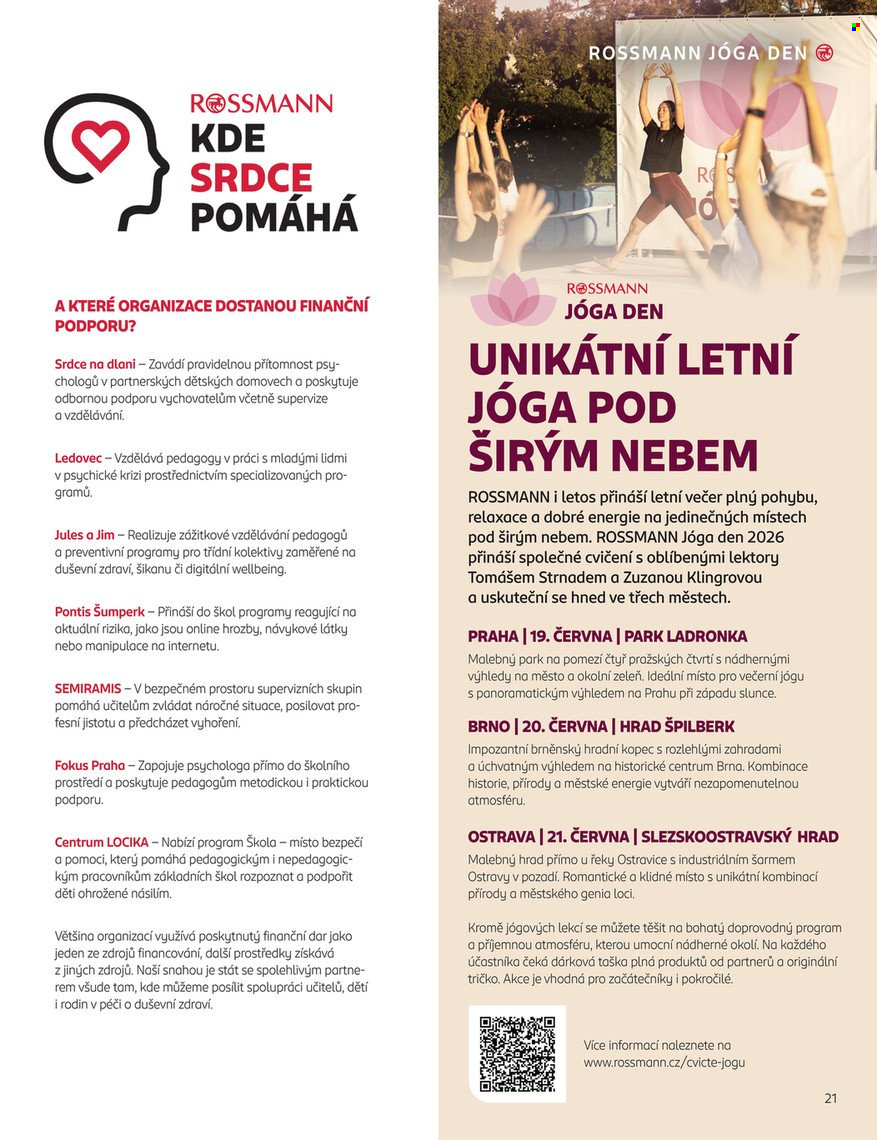 Leták ROSSMANN - 3. 6. 2026 - 8. 9. 2026. Strana 21