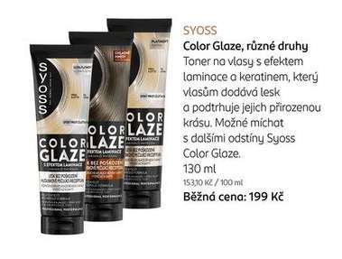 SYOSS Color Glaze, různé druhy
