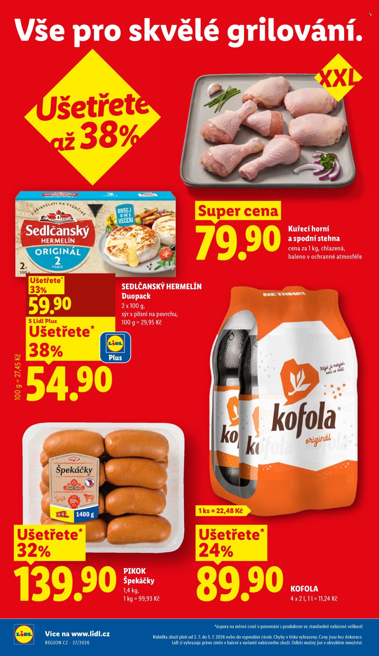 Leták Lidl - 2. 7. 2026 - 5. 7. 2026. Strana 4