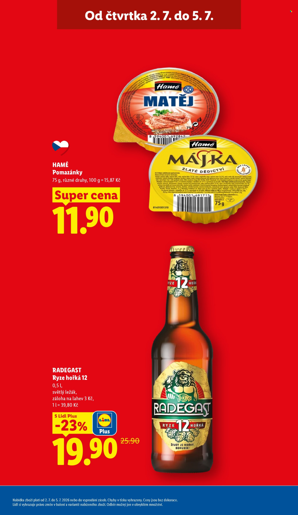 Leták Lidl - 2. 7. 2026 - 5. 7. 2026. Strana 7