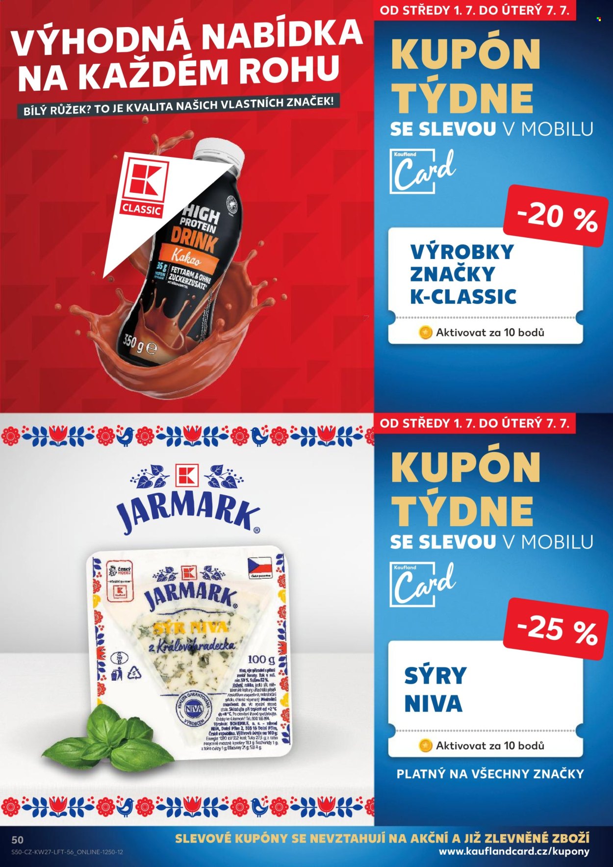 Leták Kaufland - 1. 7. 2026 - 7. 7. 2026. Strana 50