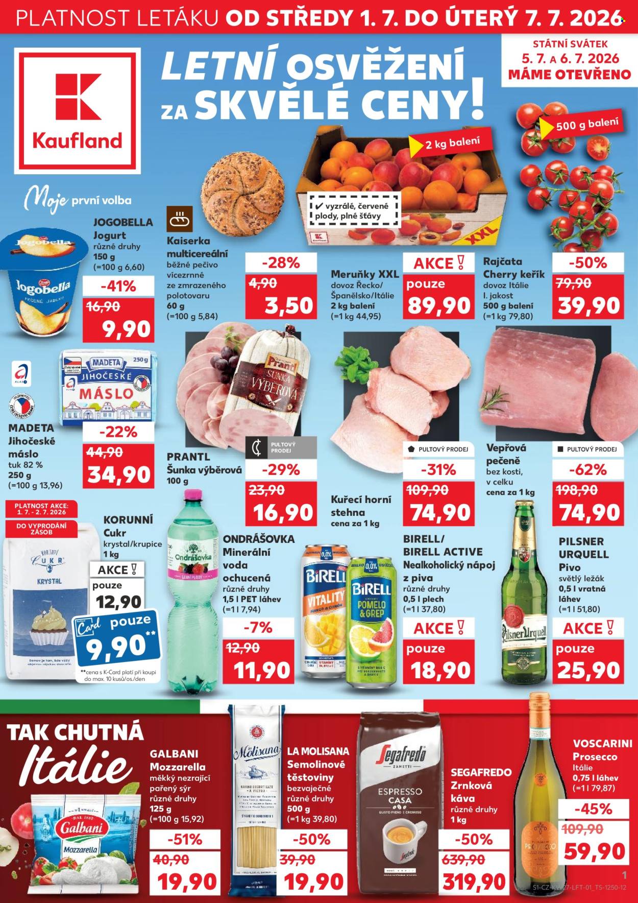 Leták Kaufland - 1. 7. 2026 - 7. 7. 2026. Strana 1