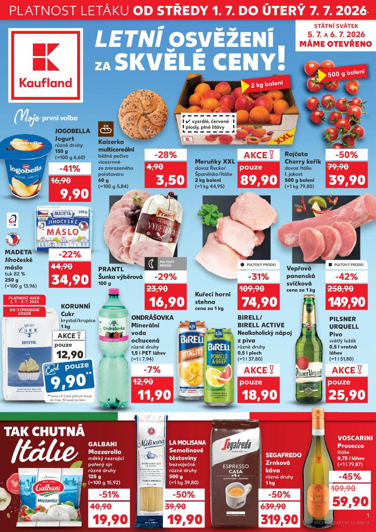Leták Kaufland - 1. 7. 2026 - 7. 7. 2026. Strana 1