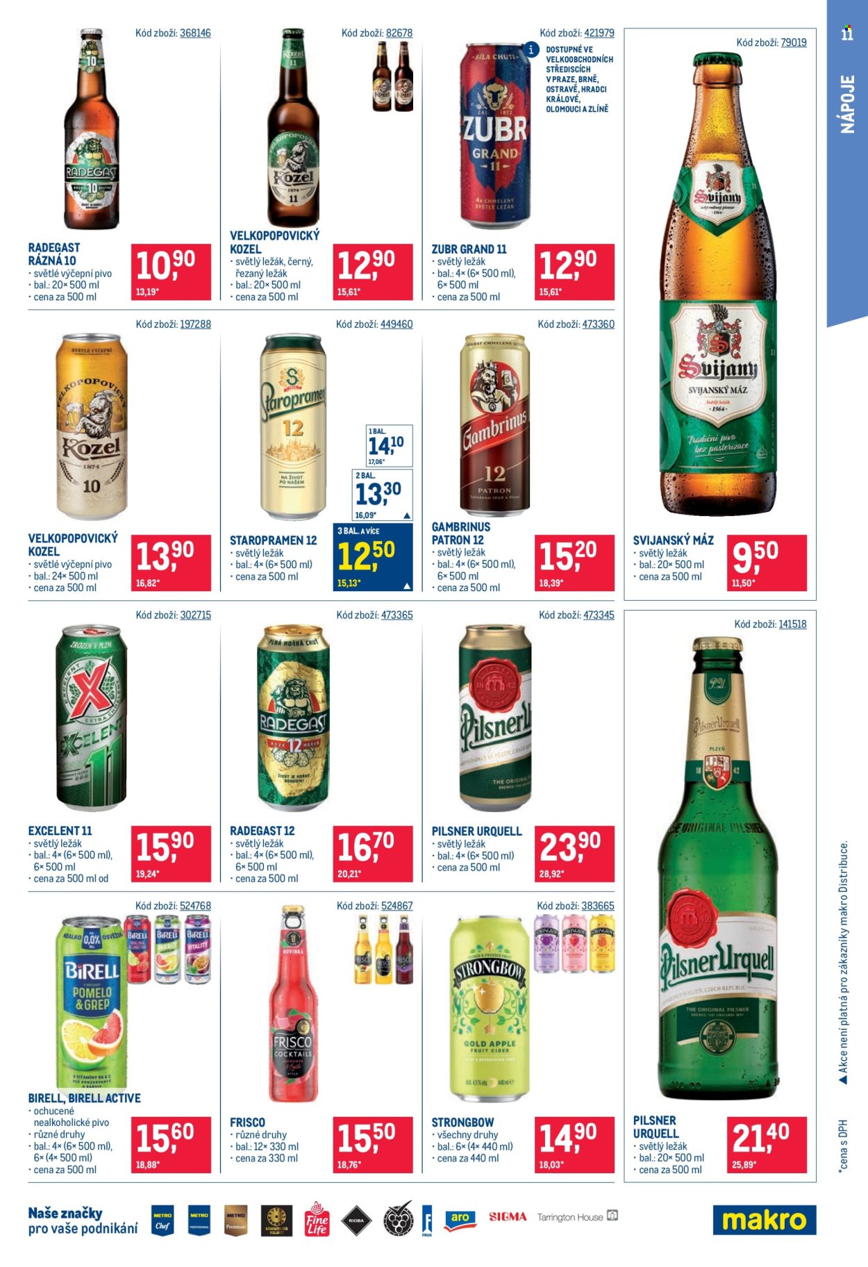 Leták MAKRO - 1. 7. 2026 - 14. 7. 2026. Strana 11