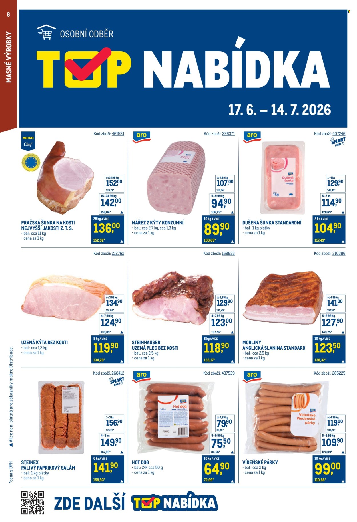 Leták MAKRO - 1. 7. 2026 - 14. 7. 2026. Strana 8