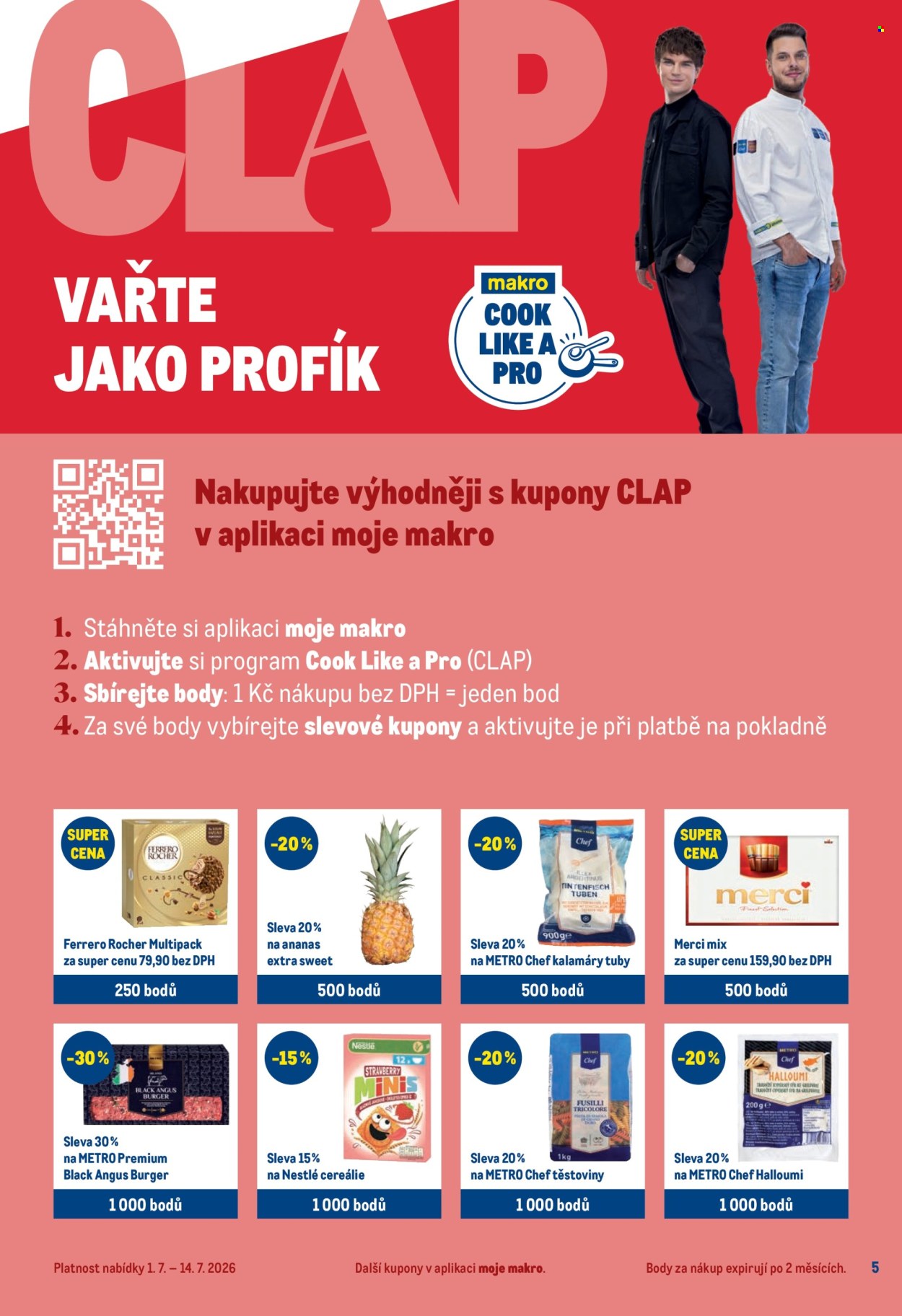 Leták MAKRO - 1. 7. 2026 - 14. 7. 2026. Strana 5