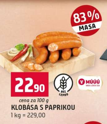 Klobása s paprikou