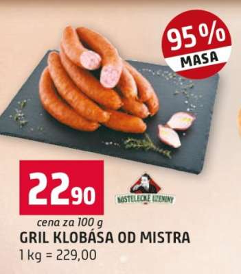 Gril klobása od mistra