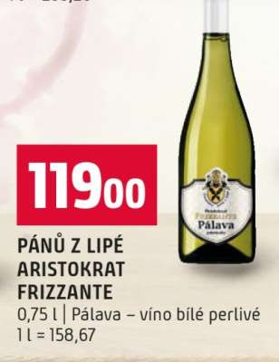 PÁNŮ Z LIPÉ ARISTOKRAT FRIZZANTE