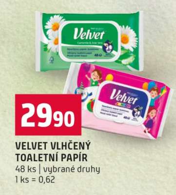 Velvet VLHČENÝ TOALETNÍ PAPÍR