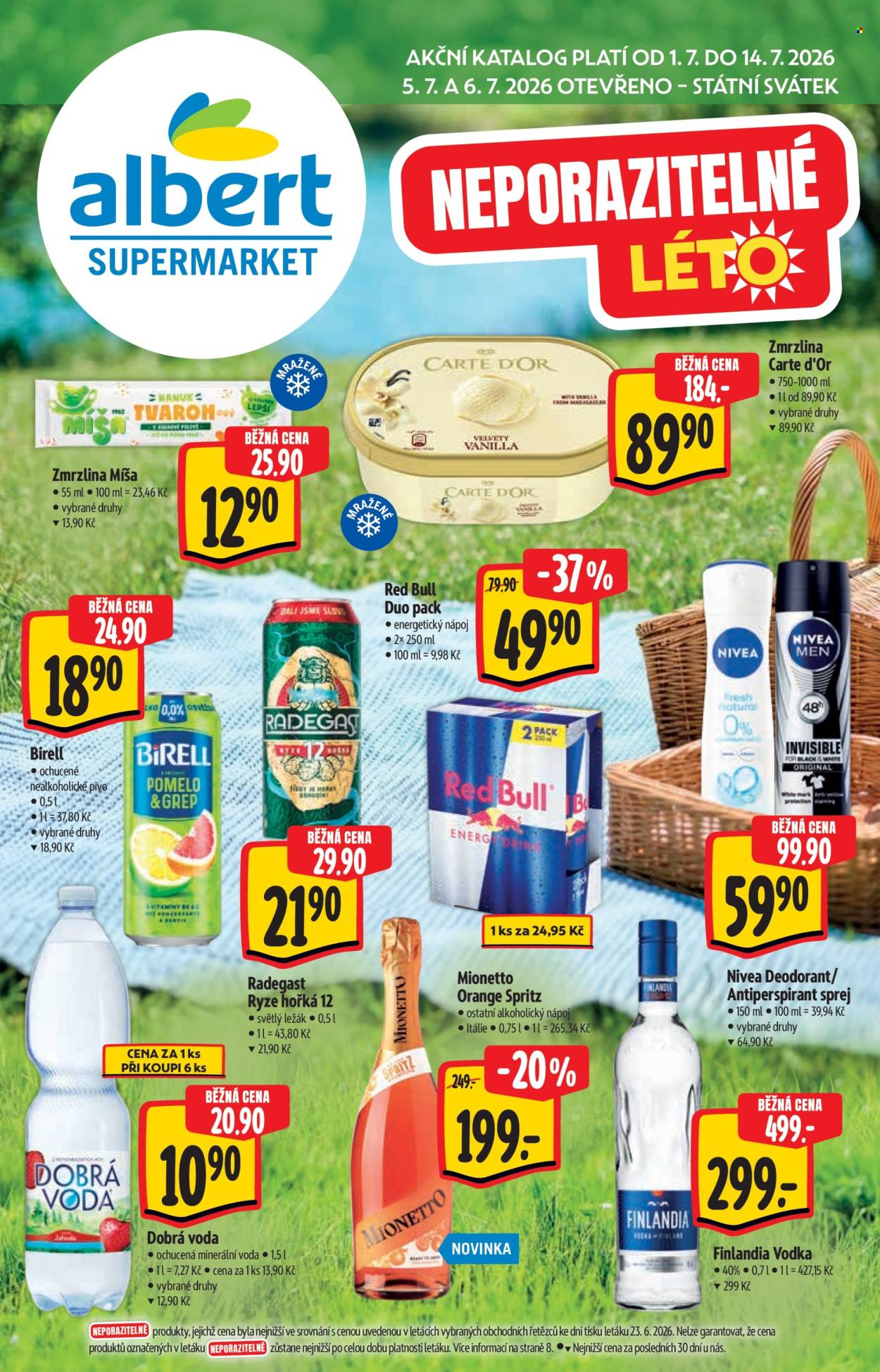 Leták Albert Supermarket - 1. 7. 2026 - 14. 7. 2026. Strana 1