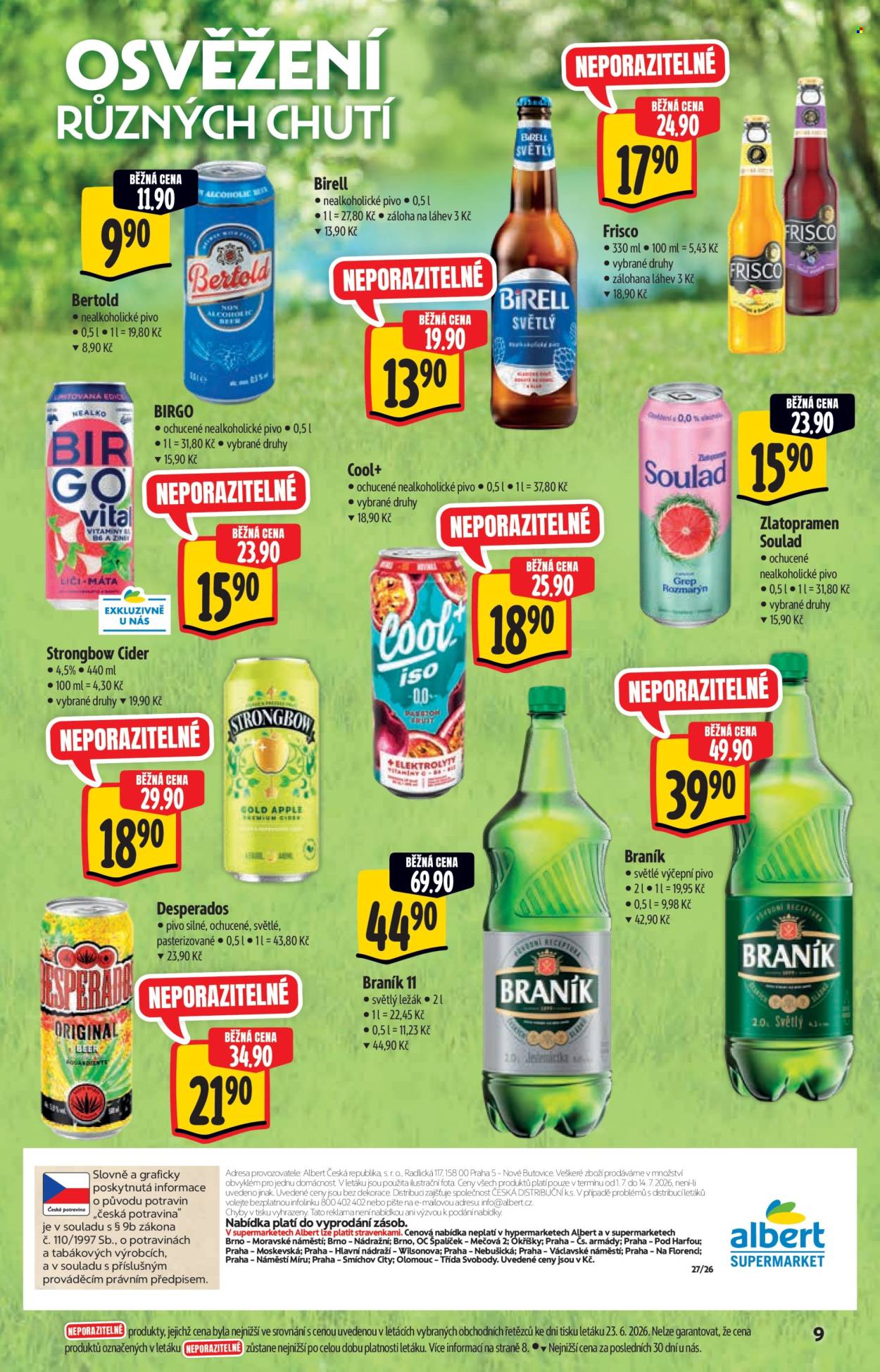 Leták Albert Supermarket - 1. 7. 2026 - 14. 7. 2026. Strana 9