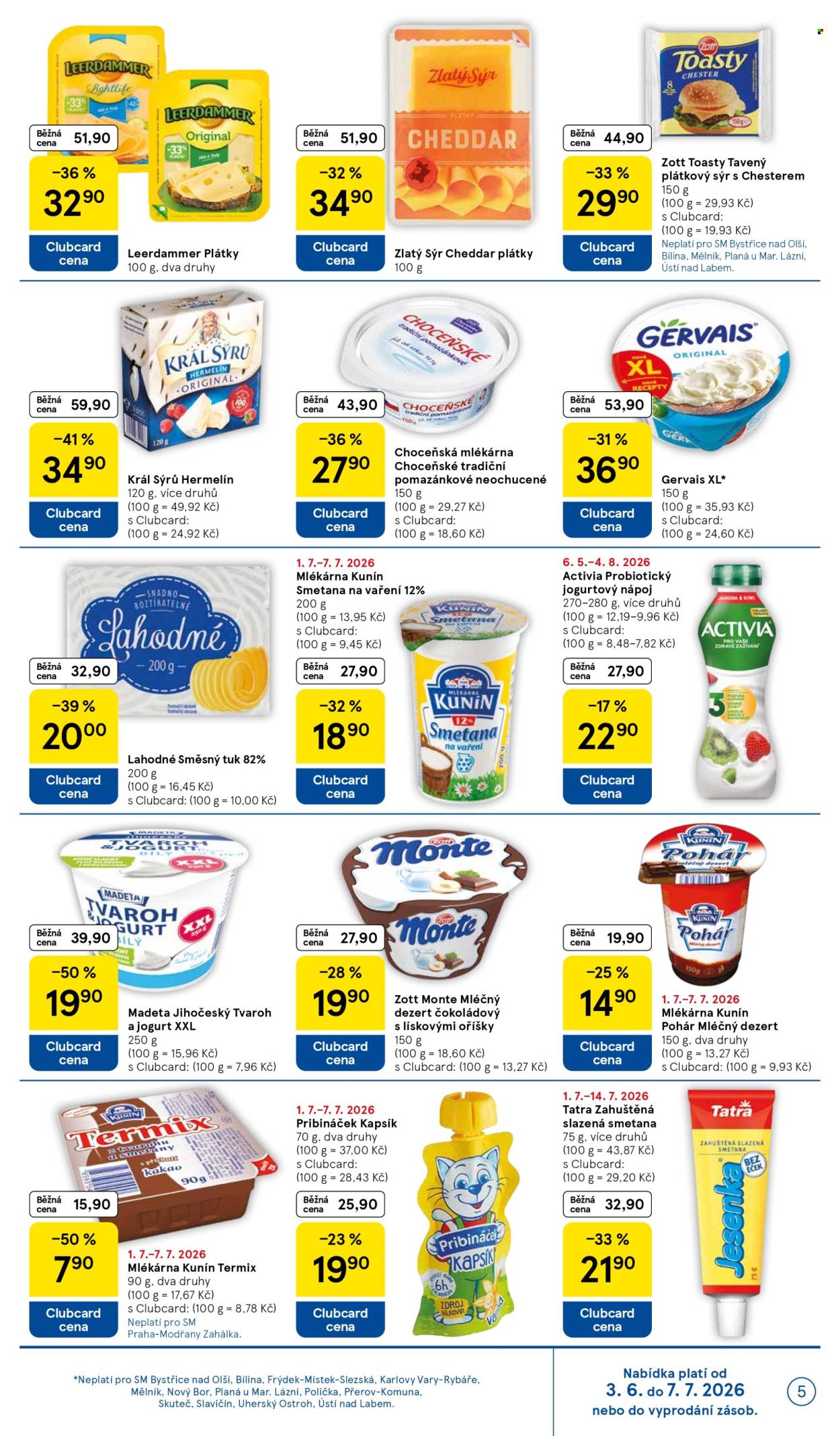 Leták TESCO supermarket - 1. 7. 2026 - 7. 7. 2026. Strana 5
