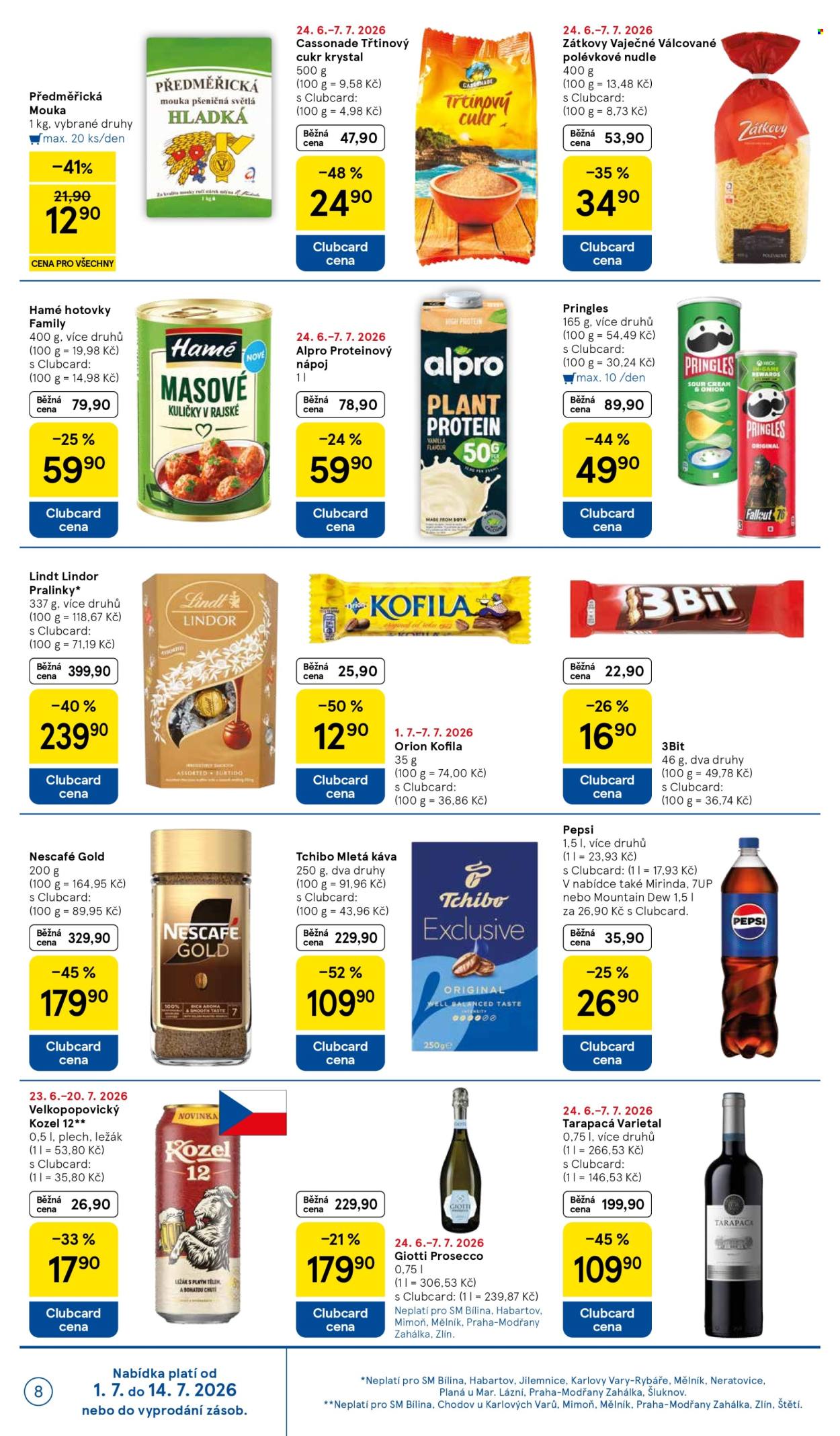 Leták TESCO supermarket - 1. 7. 2026 - 7. 7. 2026. Strana 8