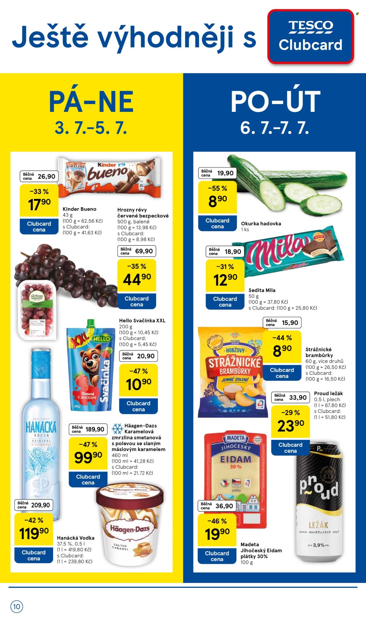 Leták TESCO supermarket - 1. 7. 2026 - 7. 7. 2026. Strana 10