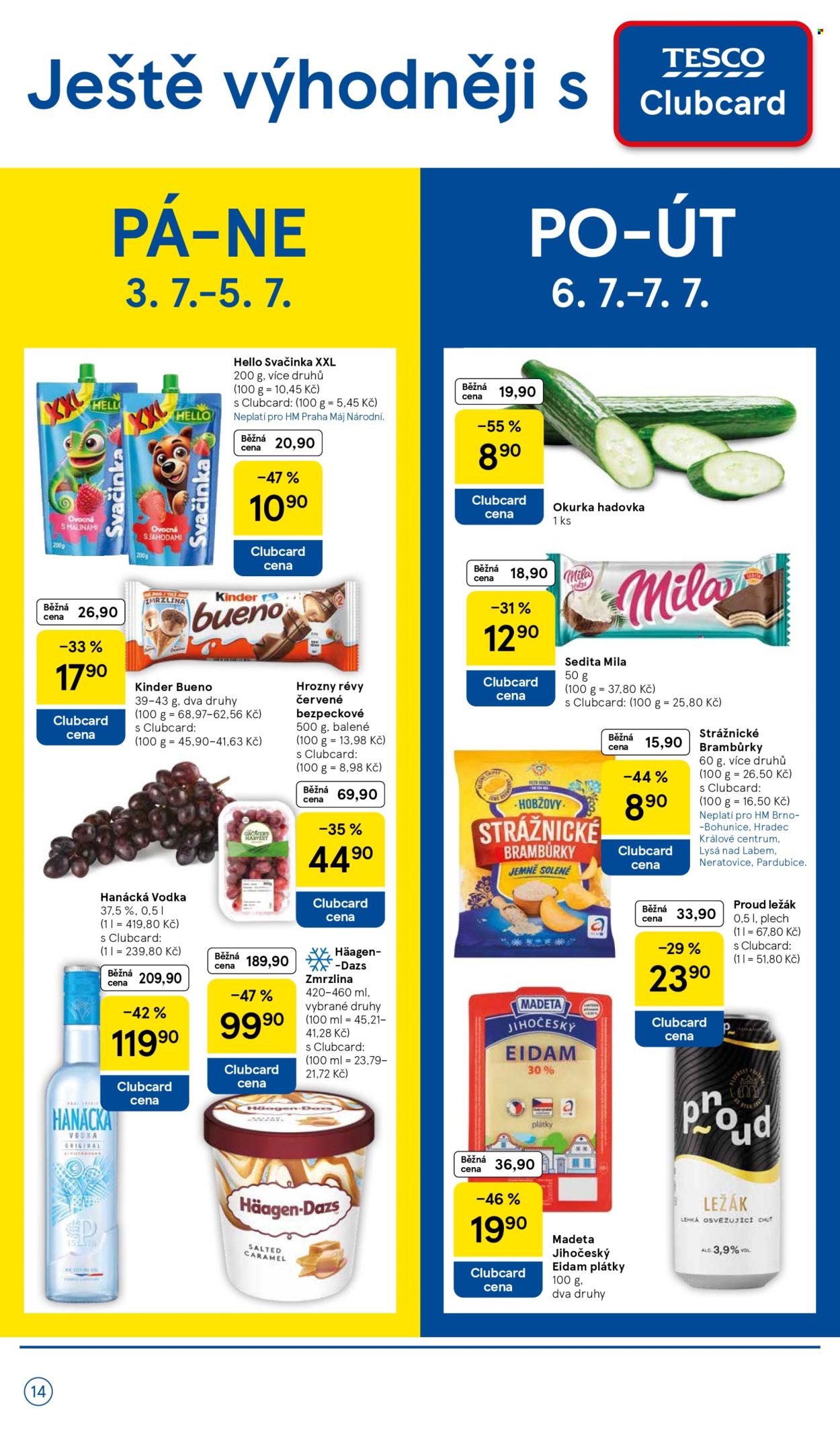 Leták TESCO - 1. 7. 2026 - 7. 7. 2026. Strana 14