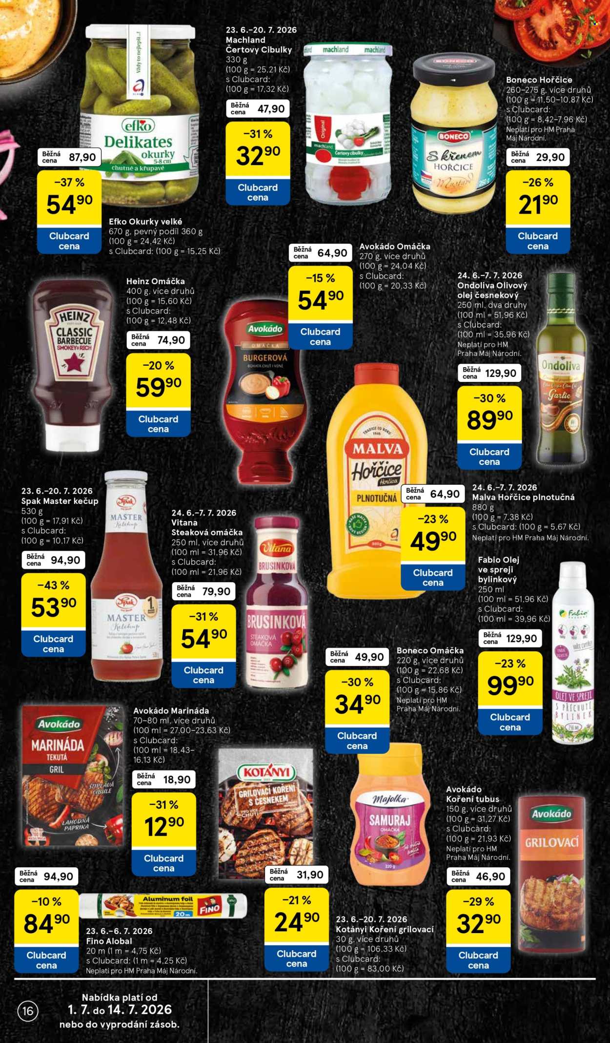 Leták TESCO - 1. 7. 2026 - 7. 7. 2026. Strana 16